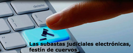 Subastas judiciales electrónicas, festín de cuervos