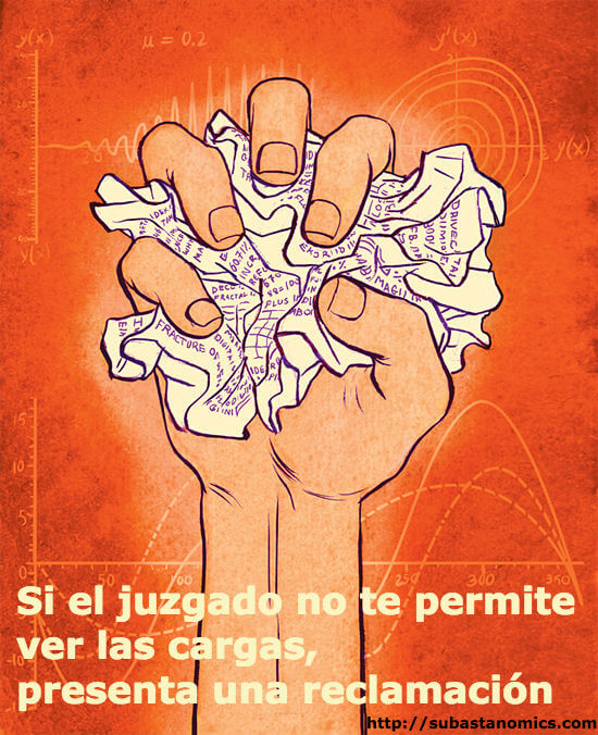 Si el juzgado no te permite ver las cargas presenta una reclamación