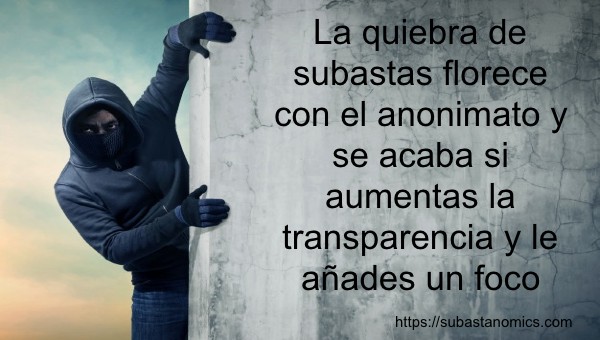 La quiebra de subastas florece en el anonimato